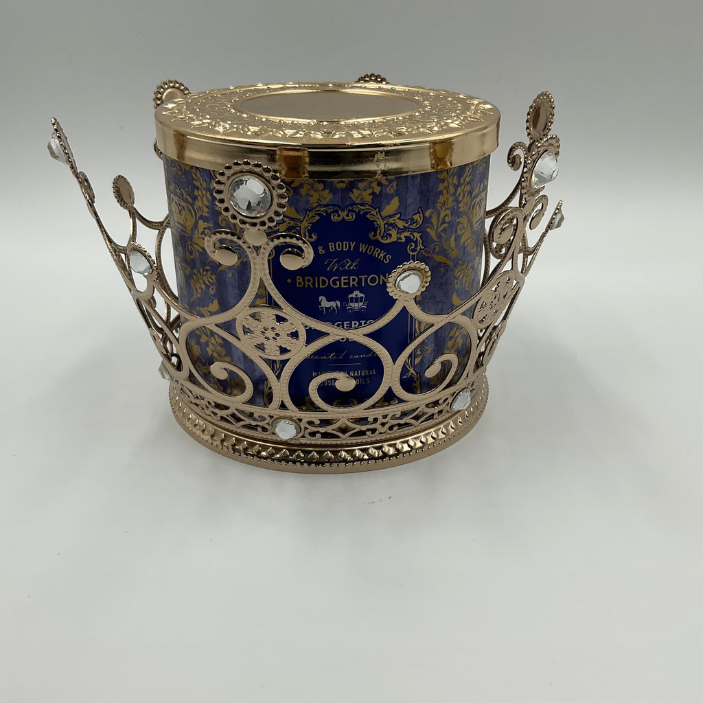 Bath & Body Work’s Bridgerton Study Candle with Bridgerton Crown Candle Holder