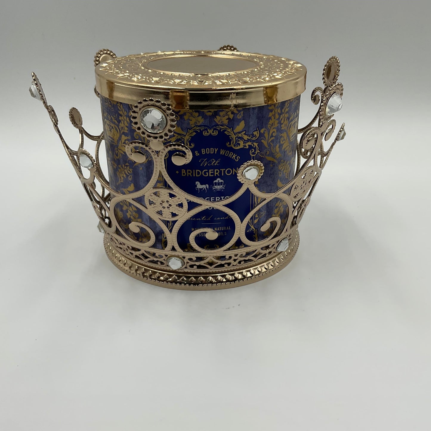 Bath & Body Work’s Bridgerton Study Candle with Bridgerton Crown Candle Holder