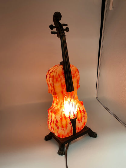 Vintage Murano-style Art Glass Violin Table Lamp