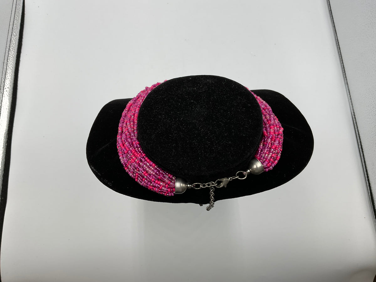 Pink Small Beaded Necklace