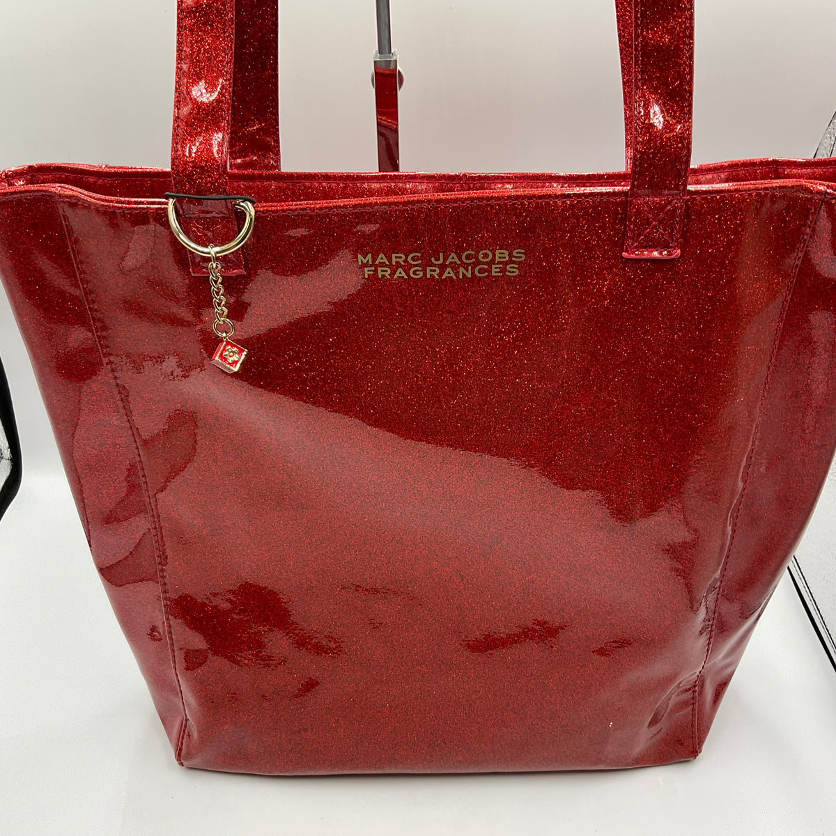 Marc Jacobs Fragrances Red Glitter Tote Bag