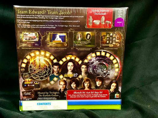 Twilight Saga Scene It? DVD Trivia Board Game Mattel Brand New Sealed