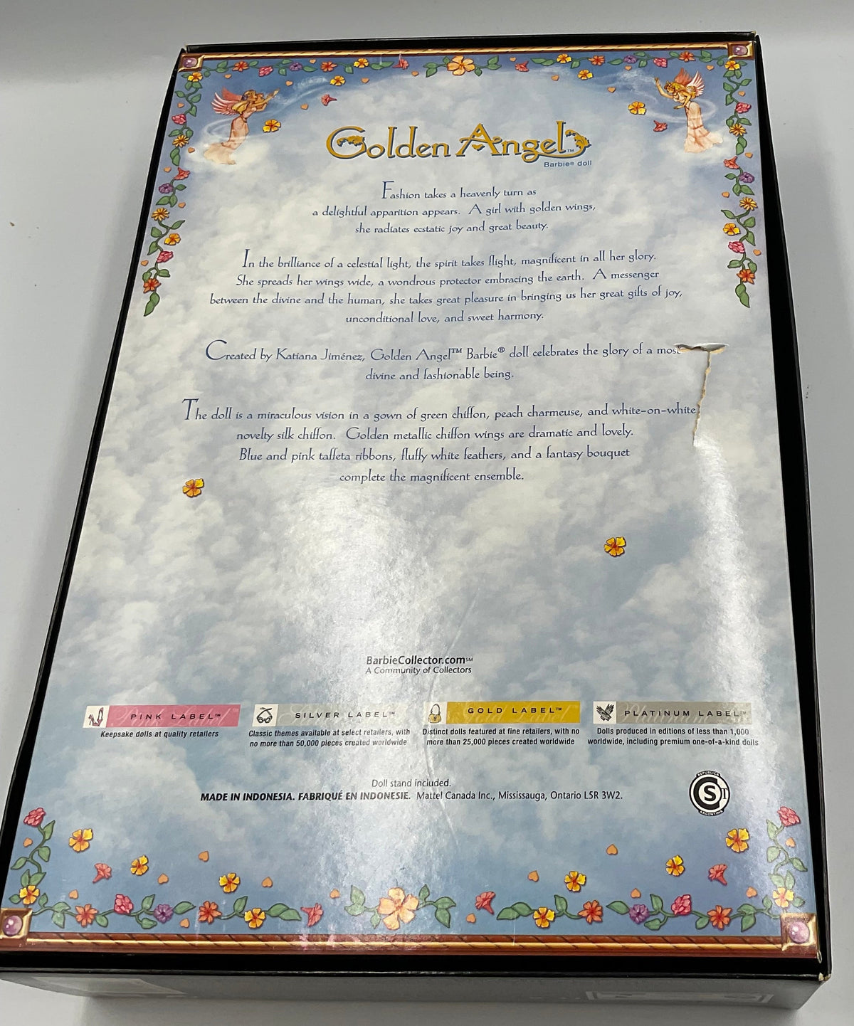 Golden Angel Barbie Vintage 2006 Collectors Doll in Original Box