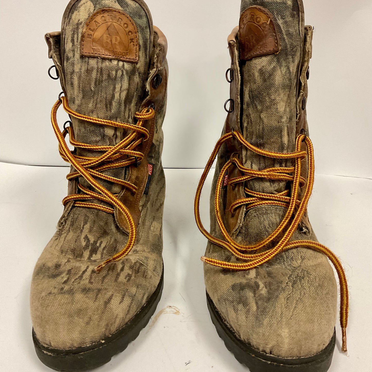 Black Rock Brown and Camo Hunting Leather Work Boots