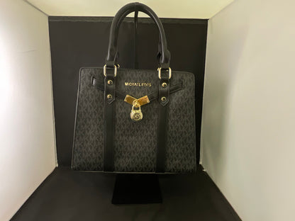 Michael Kors Black MK Design Handbag