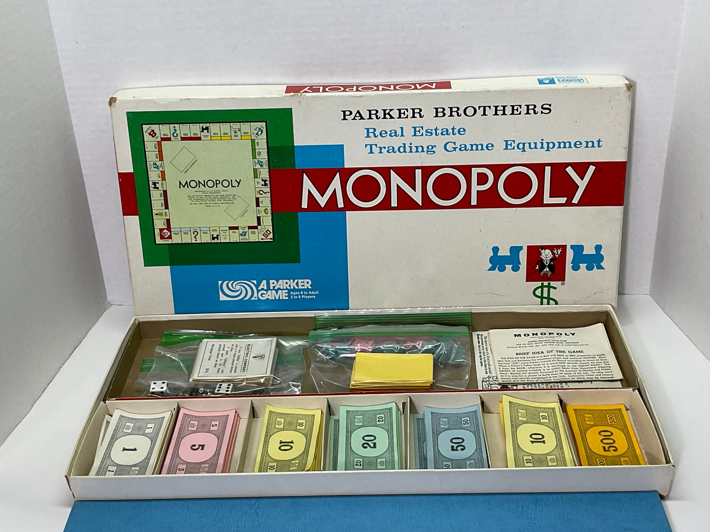 Vintage Parker Brothers Monopoly Game 1961 Complete Game