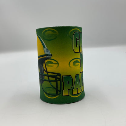 Neoprene Can Koozie Green Bay Packers Helmet Beverage Insulator