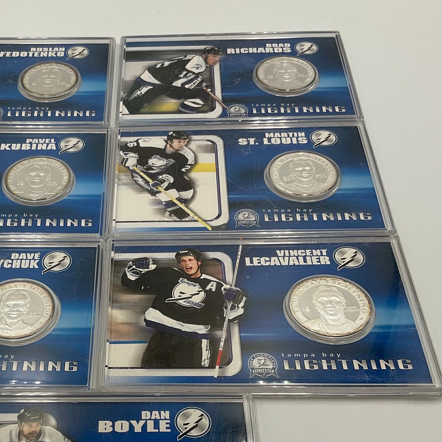 2004 Highland Mint Commemorative 7 Coin Set Tampa Bay Lightning
