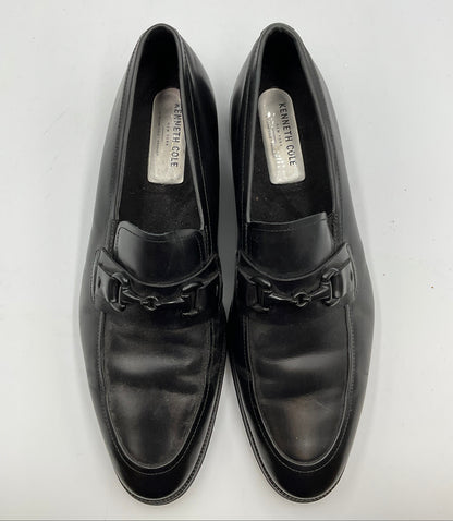 Kenneth Cole Black Leather Brock Loafers Men's Shoes Size 12
