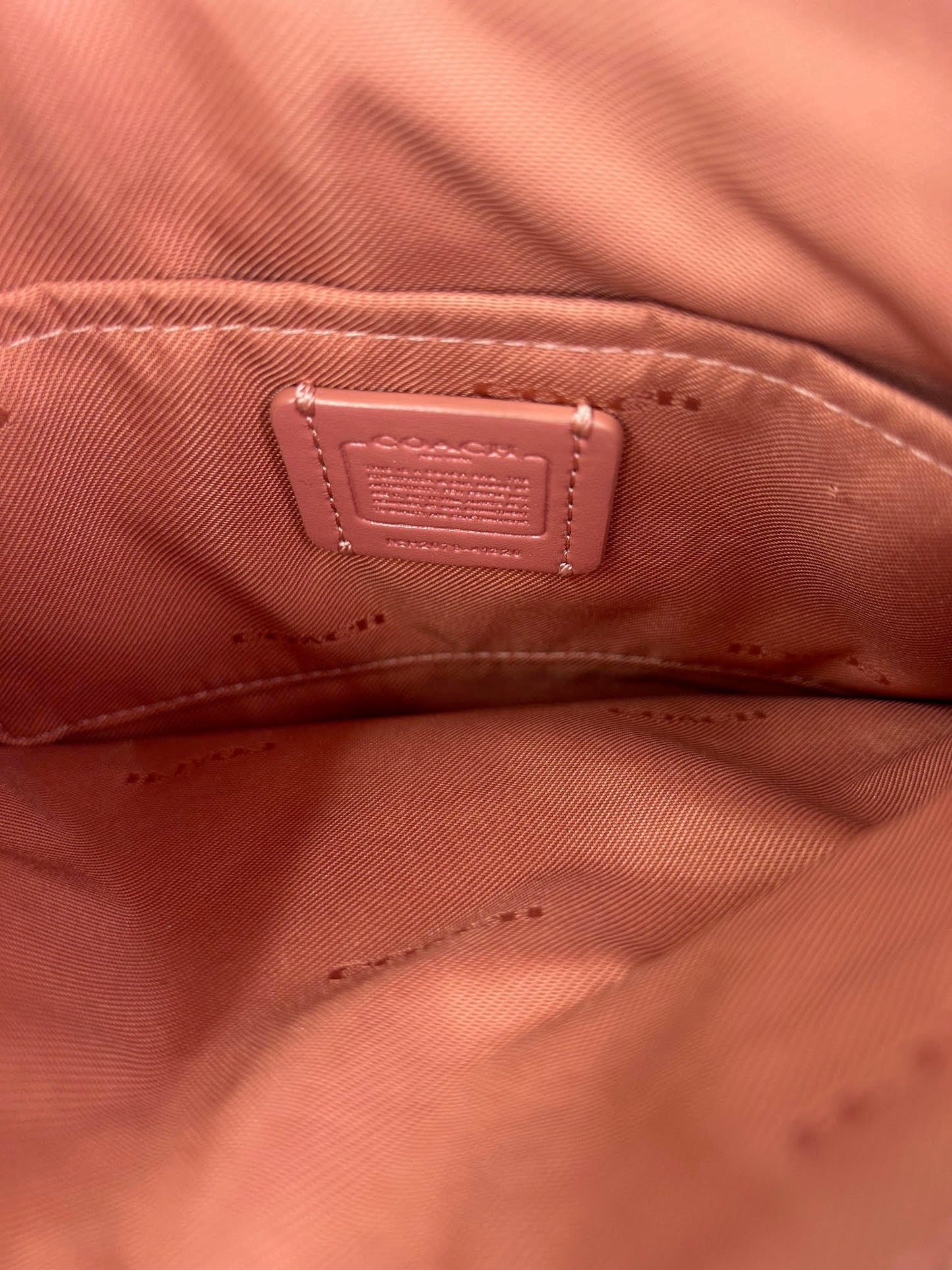 COACH Kitt Messenger Crossgrain Leather Dusty Rose Crossbody Bag