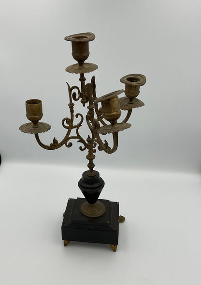 Antique Pair of 4 Arm Candelabras