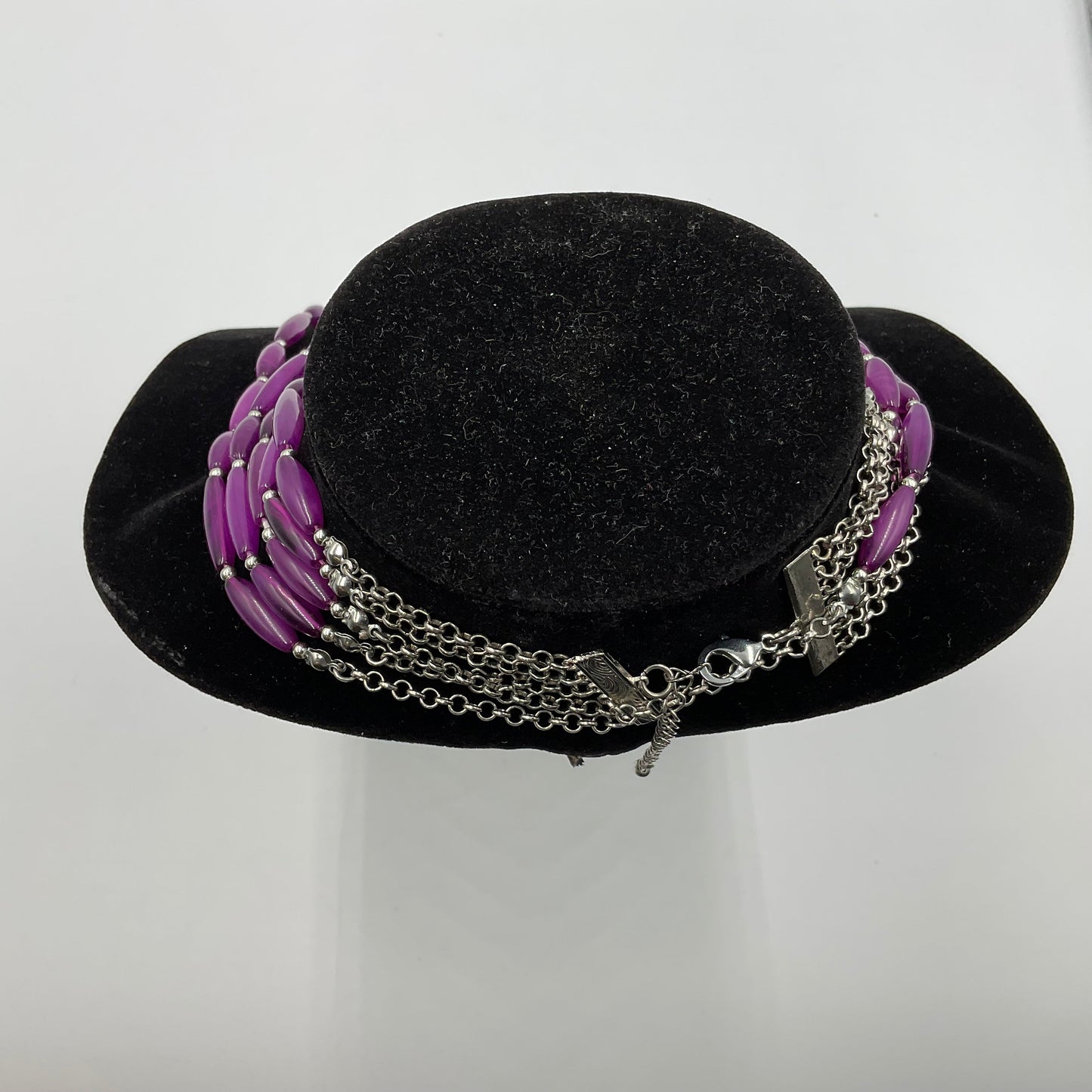 Purple Long Beaded Necklace