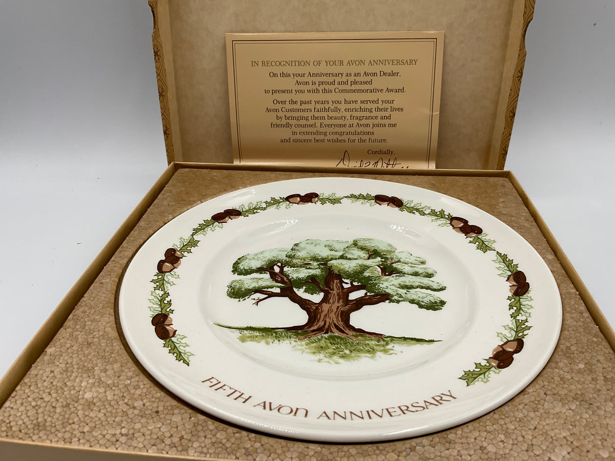 Avon Vintage Fifth Avon Anniversary Collector Plate