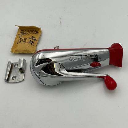 Rival Can-O-Mat Red De Luxe Module Vintage 1950s Can Opener in Original Box