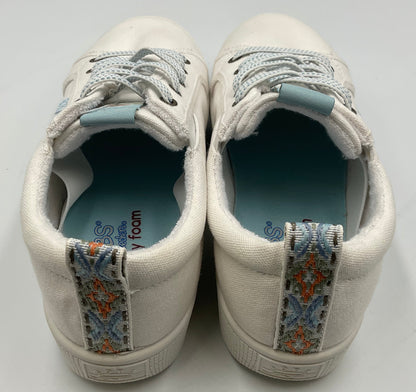 Skechers BOBS B Extra Cute Woman's Size 8 White Memory Foam Sneakers 113323