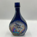 Vintage Wheaton “Great American Series”Blue Iridescent Carnival Glass Bottle