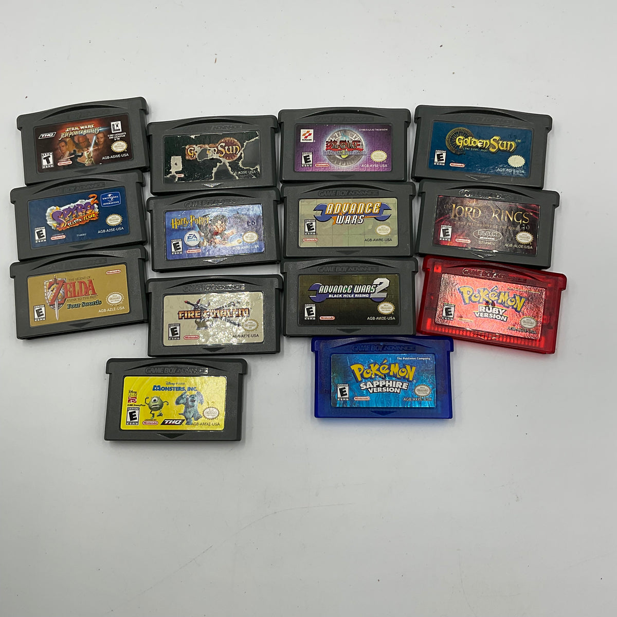 Game Boy Advance Game Cartridges (14 Total)