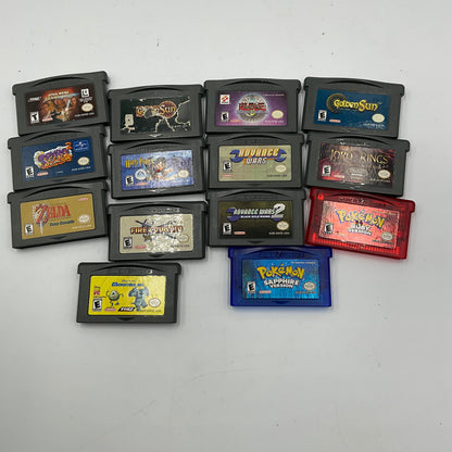 Game Boy Advance Game Cartridges (14 Total)