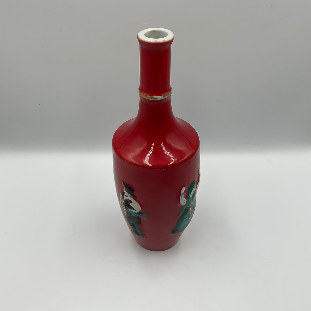Vintage Ceramic Figural Decanter Decorative Bottle