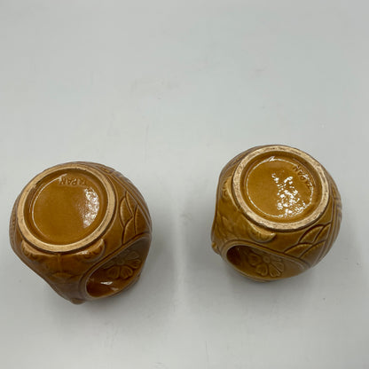 Vintage Ceramic Owl Mugs Japan On Bottom