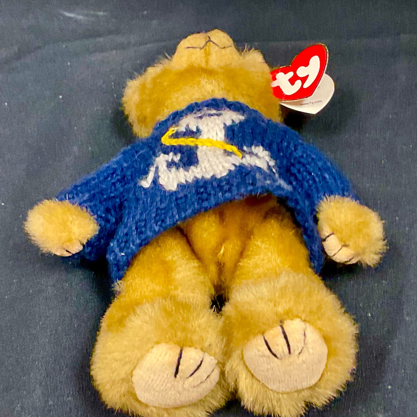 "Salty" Anchors Away Ty Beanie Attic Treasures Collection Blue Nautical Sweater