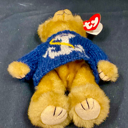 "Salty" Anchors Away Ty Beanie Attic Treasures Collection Blue Nautical Sweater