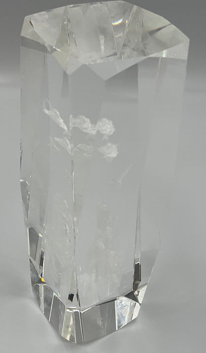 Vintage 3D laser-etched Fantasy Unicorn crystal glass paperweight