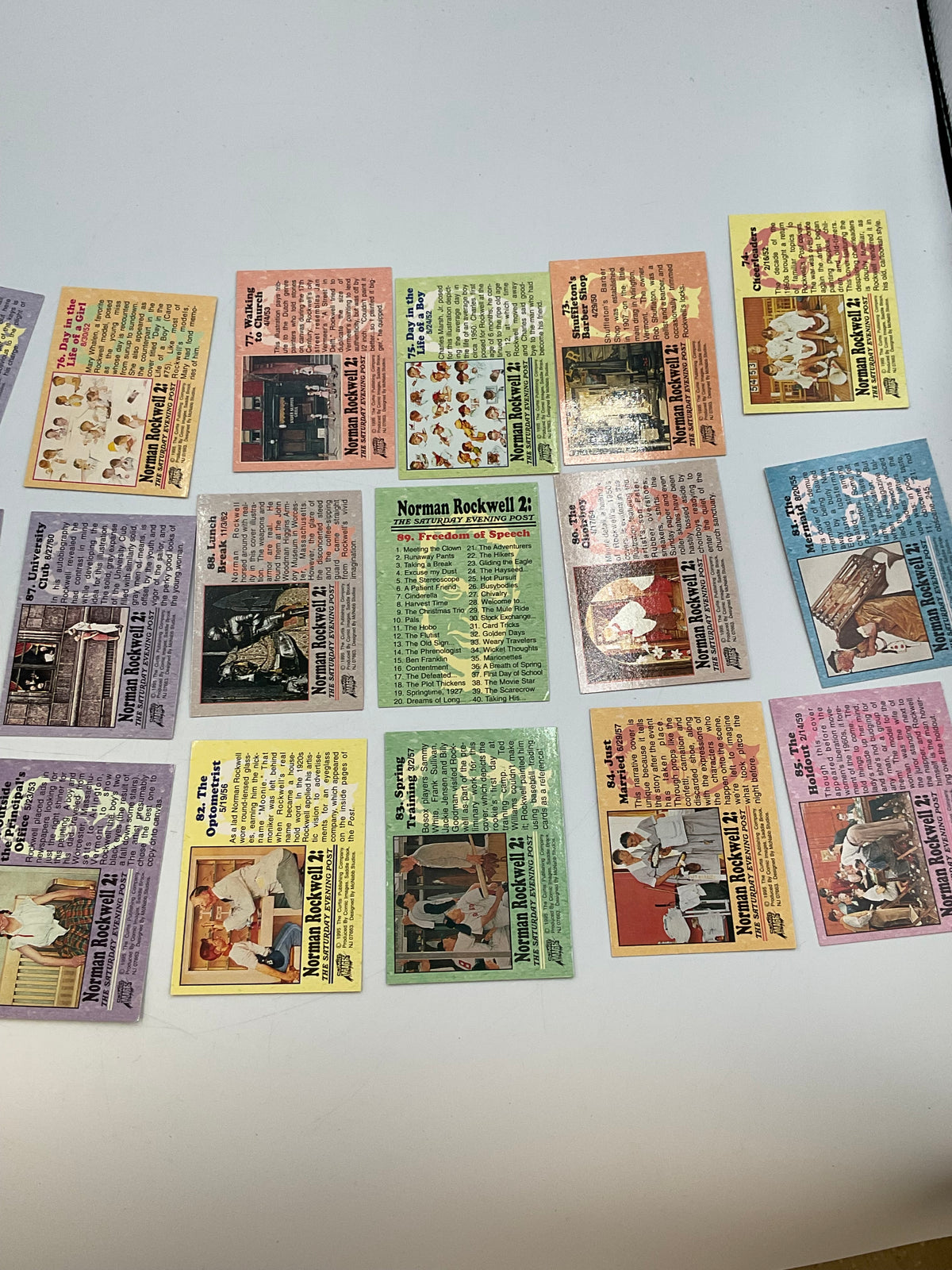 Vintage 1993 Norman Rockwell Series 2 Trading Card Lot