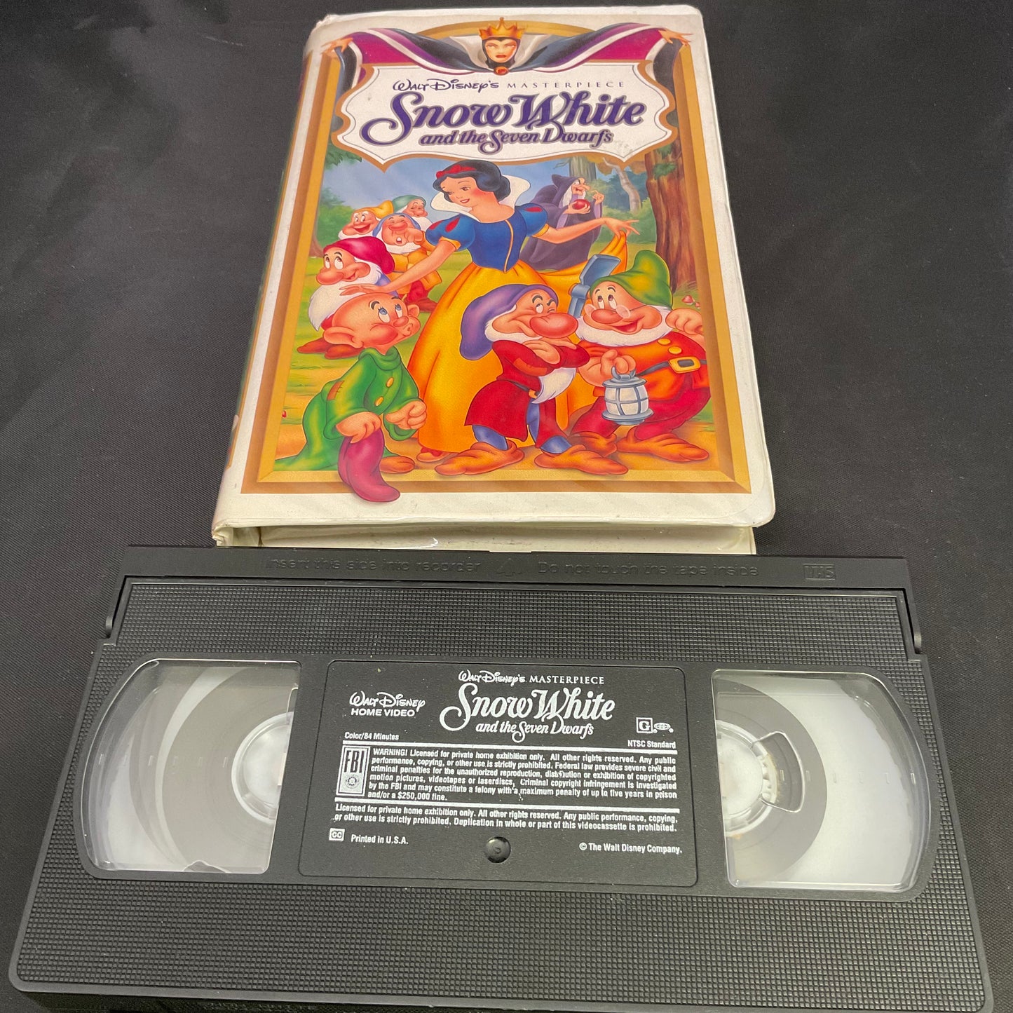 Walt Disney's Snow White and The Seven Dwarfs Masterpiece Collection VHS Tape