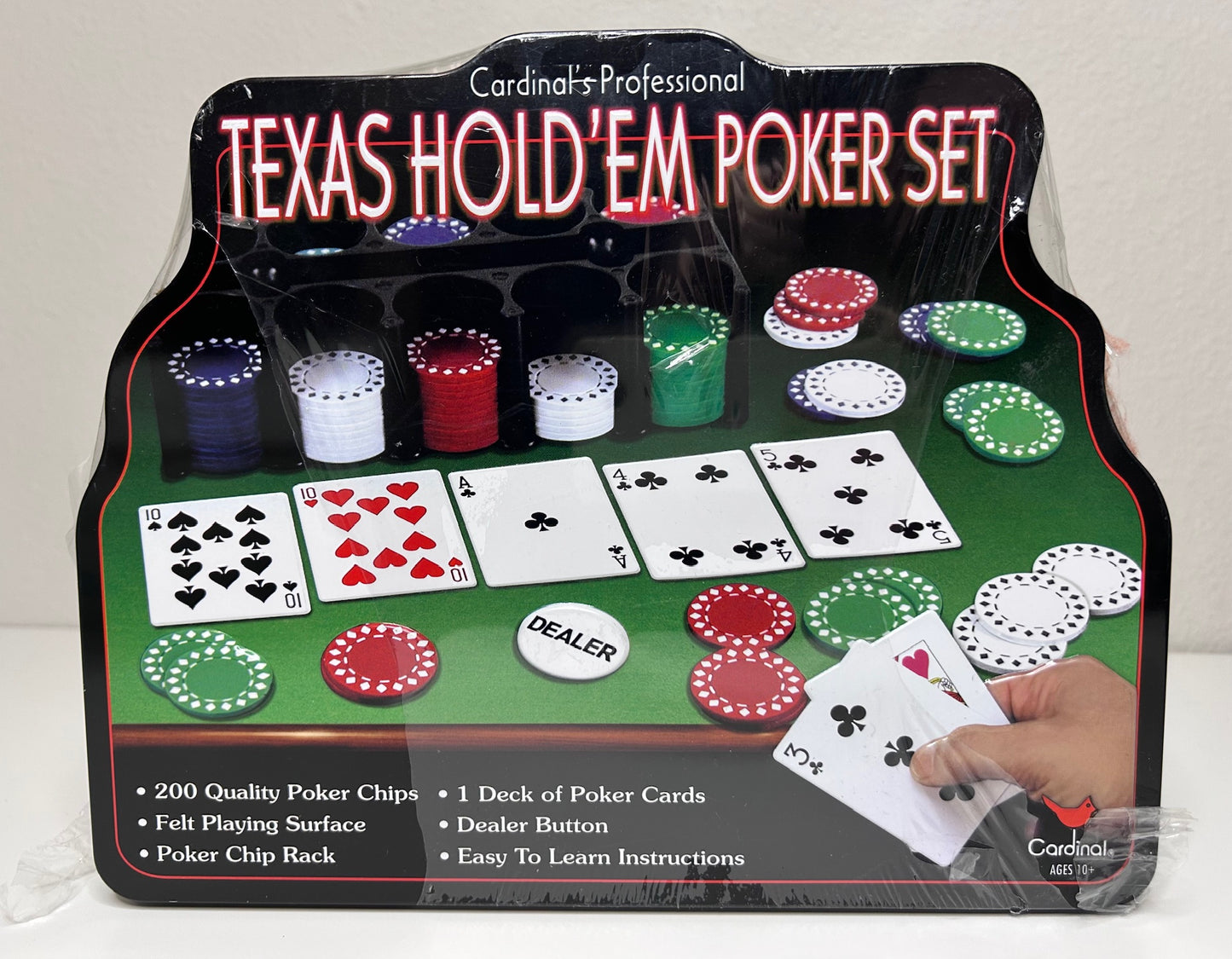 Texas Hold 'Em Poker Set Cardinal's Professional New