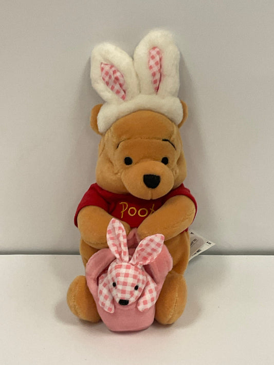 Easter Bunny Winnie the Pooh Bear & Friends Vintage Mini Beanbag Beanie Plush Disney Collectible
