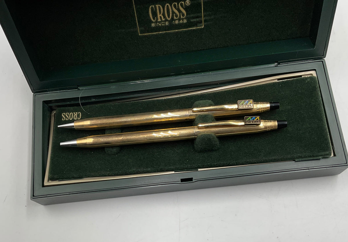 Vintage Cross Ball Point Pen Set In Original Box