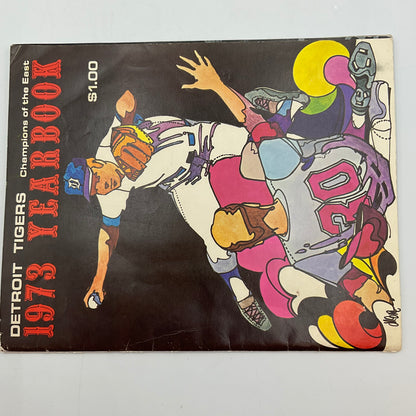 Vintage 1973 Detroit Tigers Baseball Yearbook