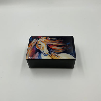 Marcia Baldwin Abstract Bold Oil Print Music Box