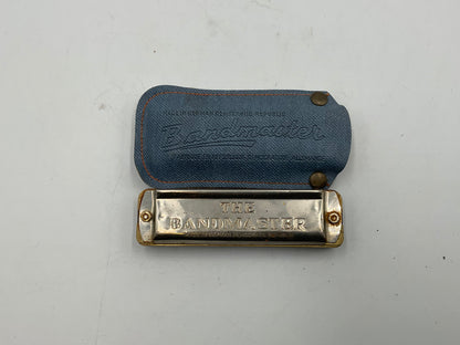 Antique East German Bandmaster Harmonica w/Case