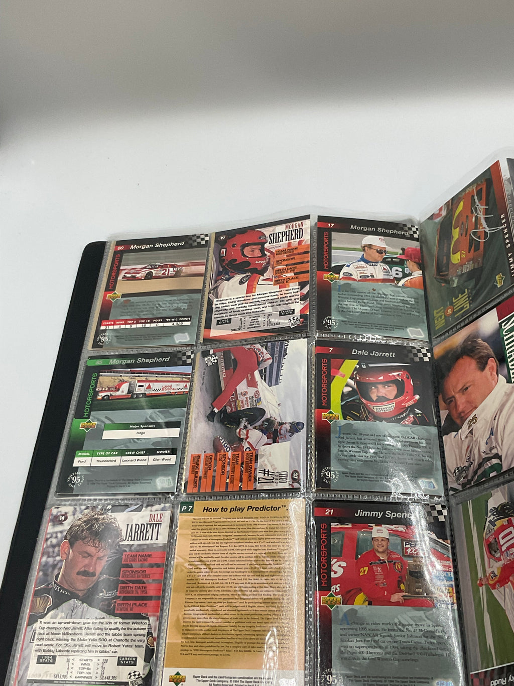 Vintage NASCAR Racing Trading Cards in Binder Album