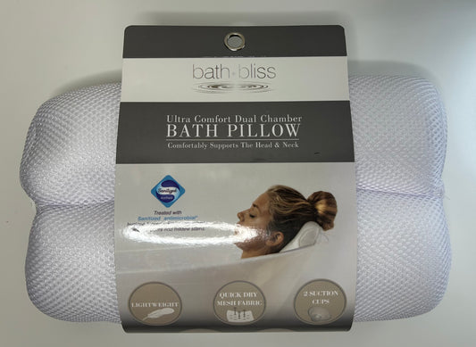 Bath Bliss Ultra Comfort Dual Chamber Bath Pillow