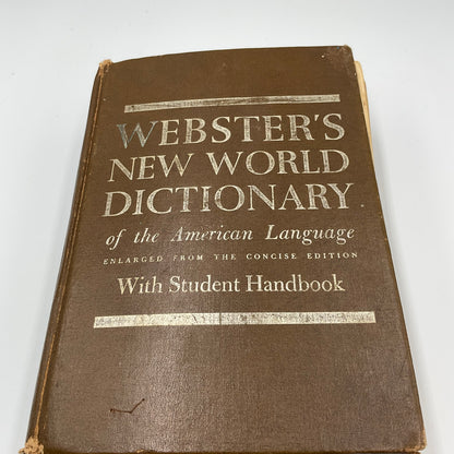 Vintage Webster's New World Dictionary Senior Edition With Student Handbook