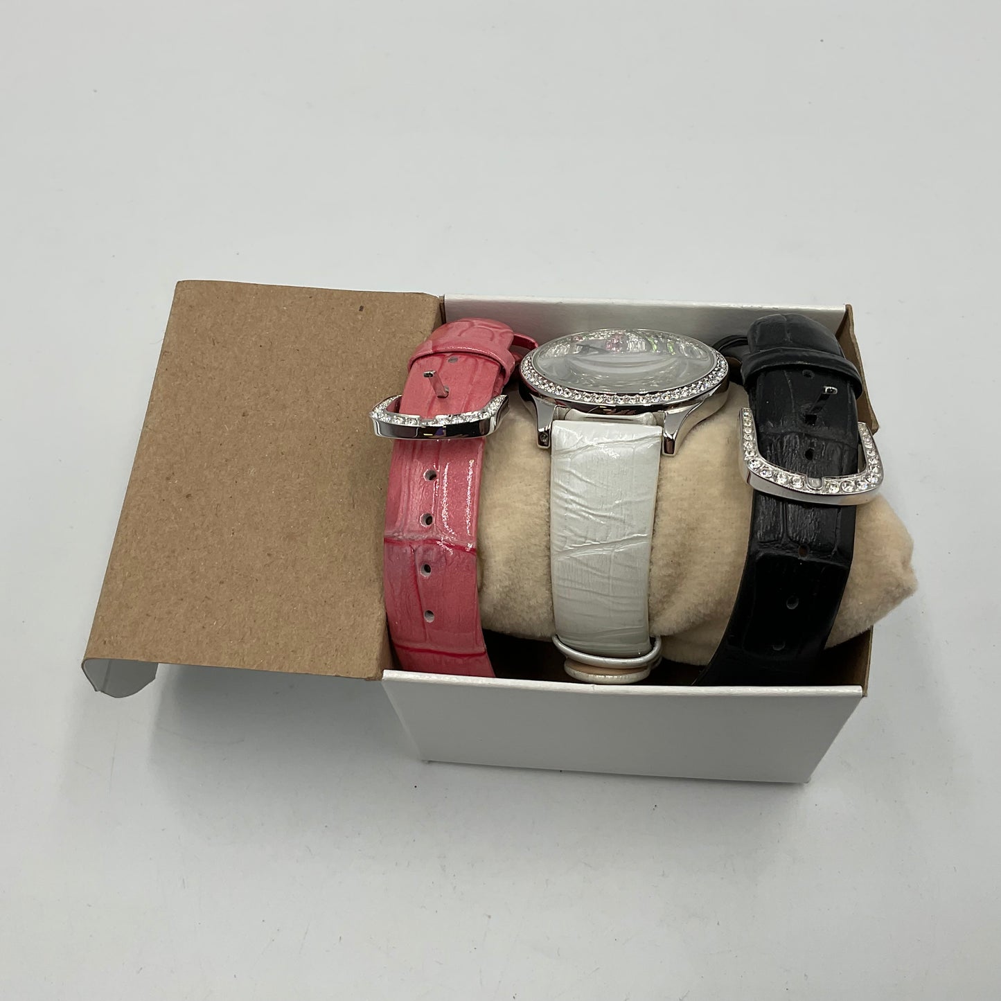 Victoria Wieck Beverly Hills Crystal Humming Bird Leather Band