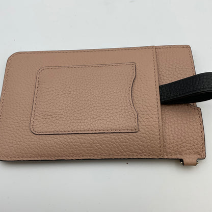 Kate Spade Beige Leather Phone Holder Cardholder Wallet