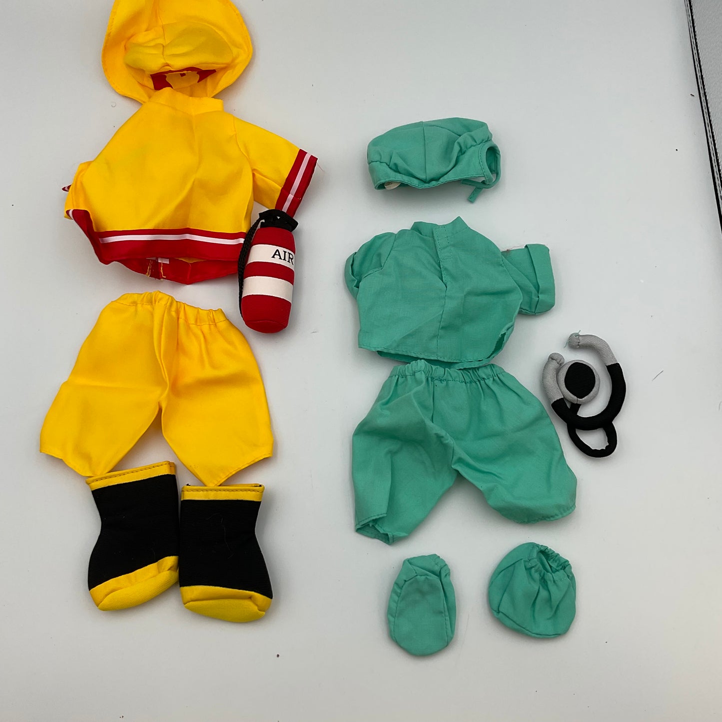 Ty Gear Beanie Kids Fireman and Doctor Set Outfits