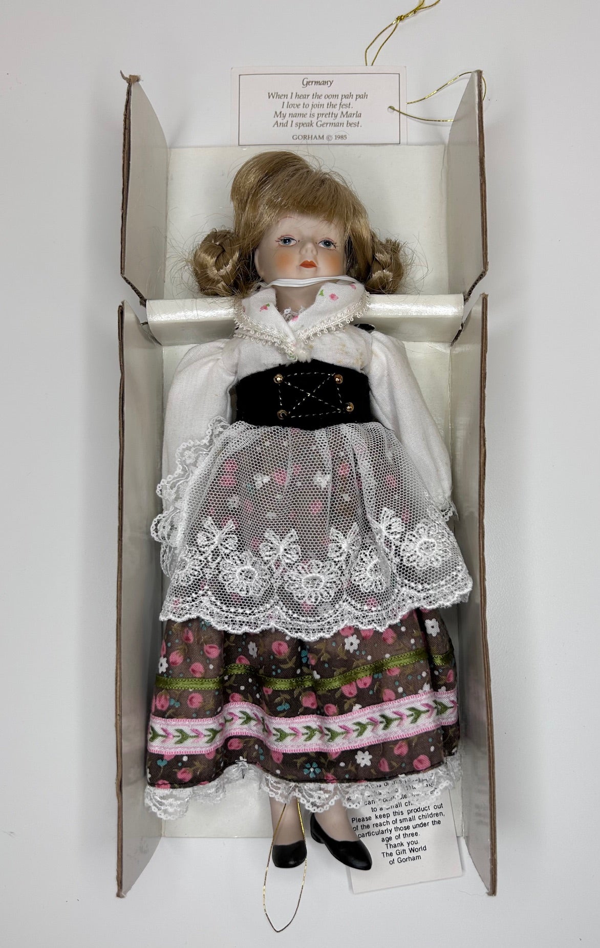 Gorham Around the World Germany Doll Marla Vintage 1985