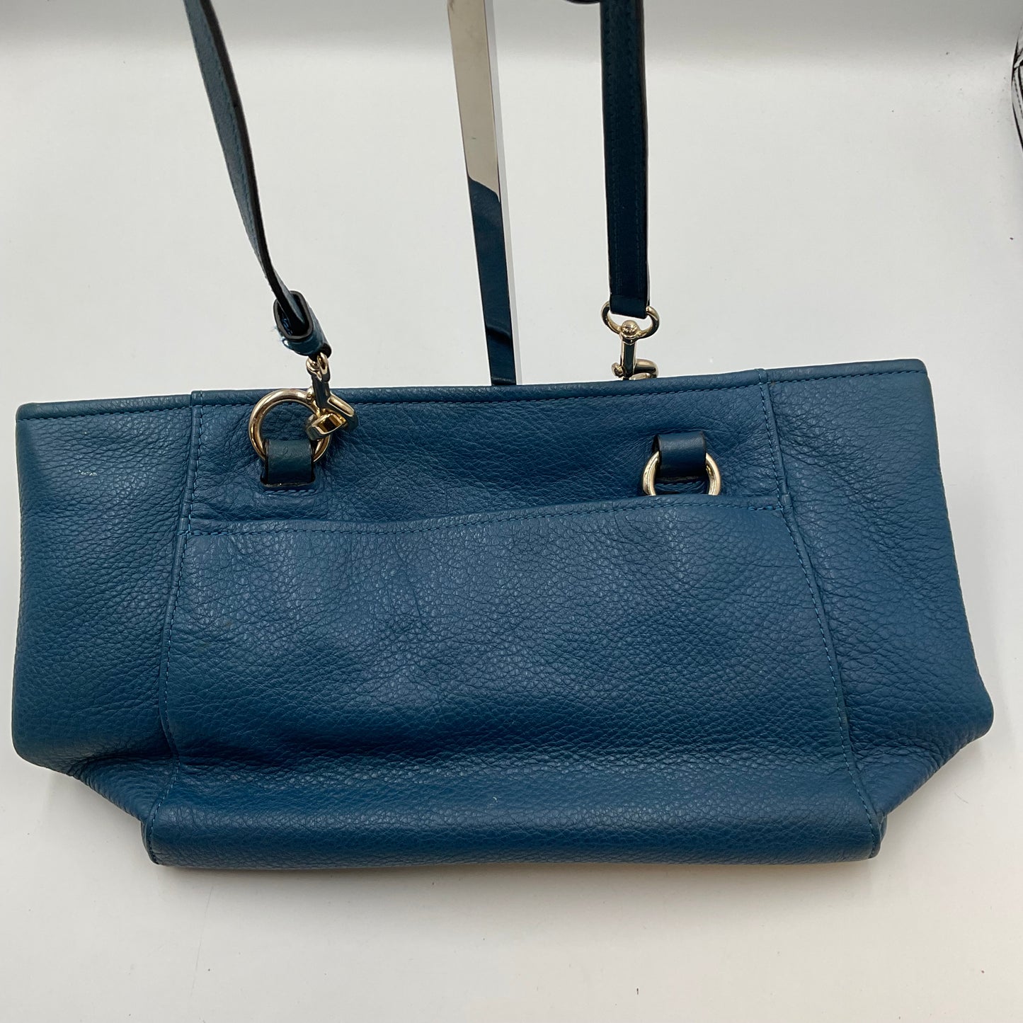 Coach Blue Pebbled Leather Purse