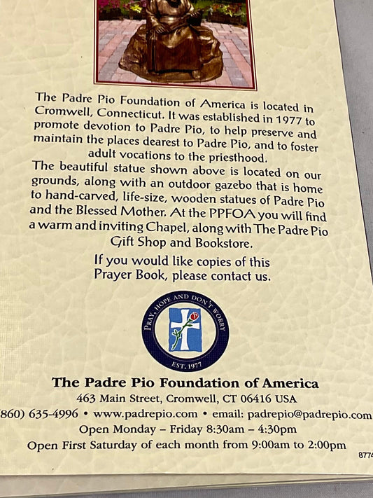 My Saint Pio Prayer Book Padre Pio Foundation of America