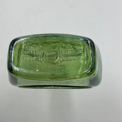 Vintage Wheaton Featuring Billy Graham Green Iridescent Carnival Glass Bottle
