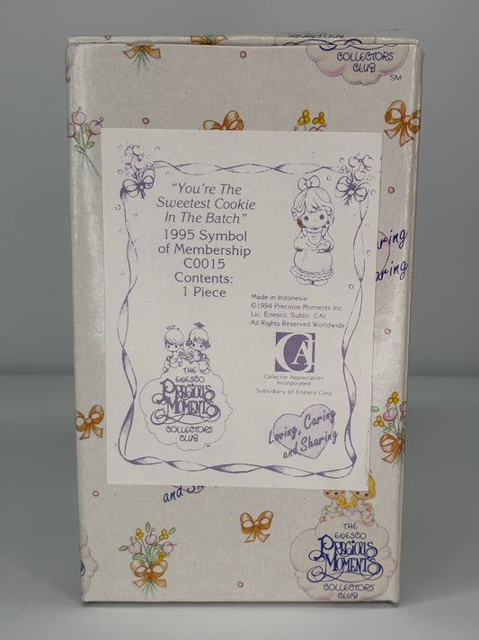 Precious Moments Vintage 1995 Symbol of Membership You're the Sweetest Cookie in the Batch Orig Box