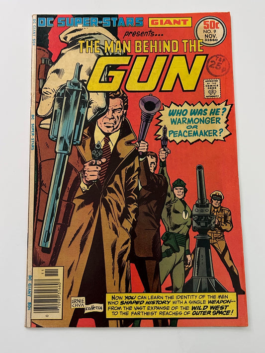 DC Super-Star Giant No. 9 The Man Behind the Gun Vintage 1976 DC Comics Comic Book