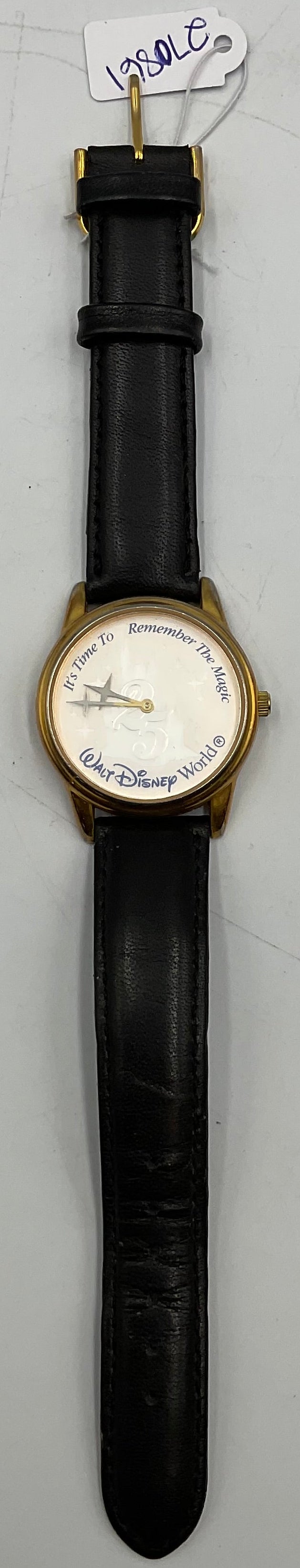 1997 Disney World 25th Anniversary Eastman Kodak Watch Black Leather Working