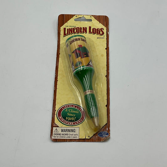 Vintage 2002 Hasbro Lincoln Logs Miniature Pen Set UNOPENED
