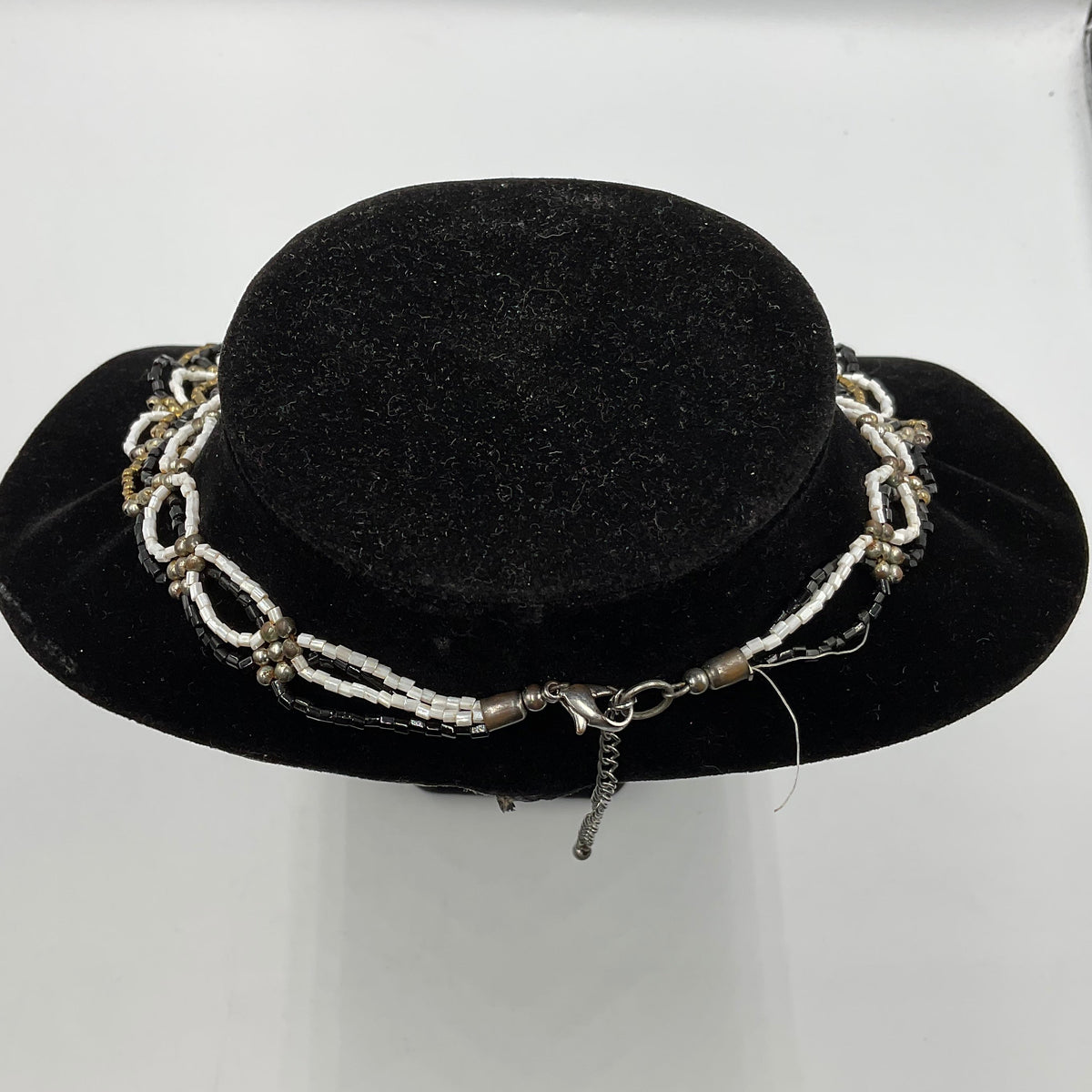 White/Gold/Black Design Chain Necklace